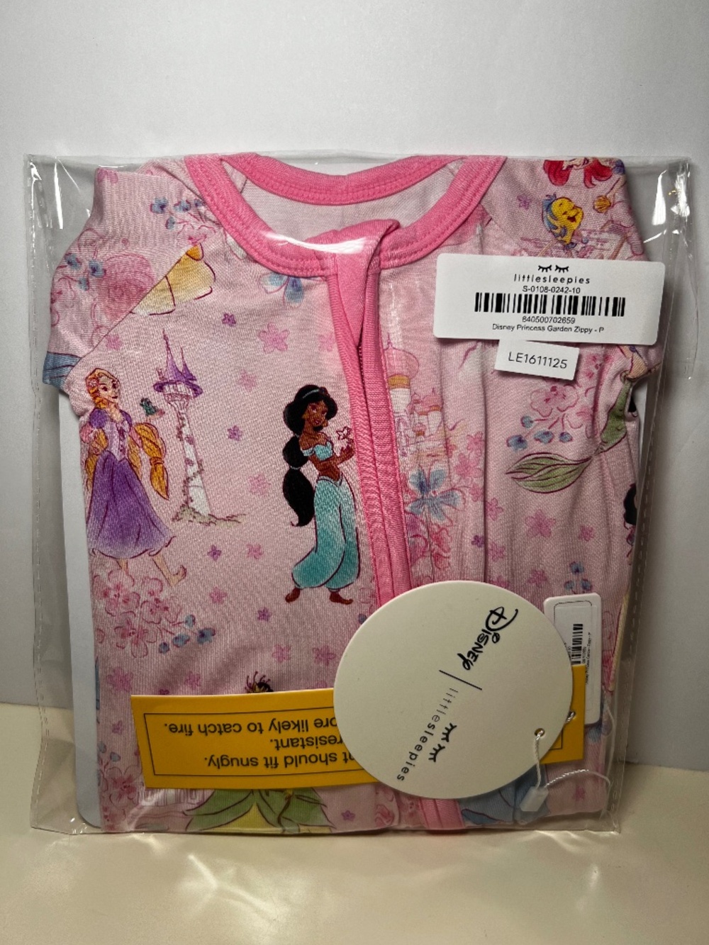 Little Sleepies Princess Garden Preemie Zippy Jasmine Placement Sold Out